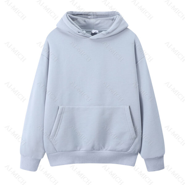 AI-MICH Trendy Unisex Sweater Full Zip Up Hoodies Plain White Heavy Thick Unique Private Label Street Wear Zipup Jacket Hoodie Custom - Image 5