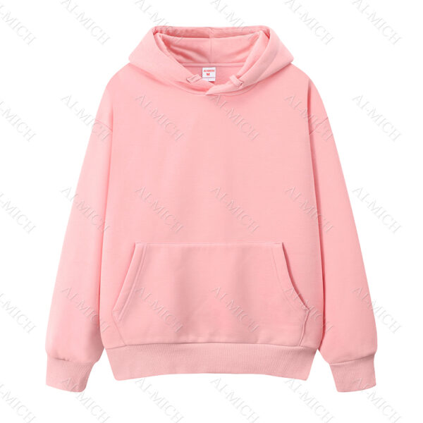 AI-MICH Trendy Unisex Sweater Full Zip Up Hoodies Plain White Heavy Thick Unique Private Label Street Wear Zipup Jacket Hoodie Custom - Image 6