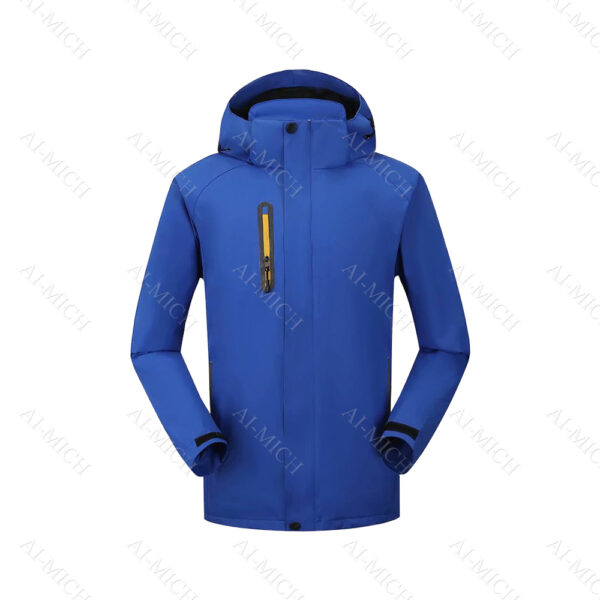 AI-MICH Custom Logo Soft Shell Hood Male Winter Outdoor Jacket Coat Waterproof Jacket Multi -Function Set 100 % Polyester - Image 10