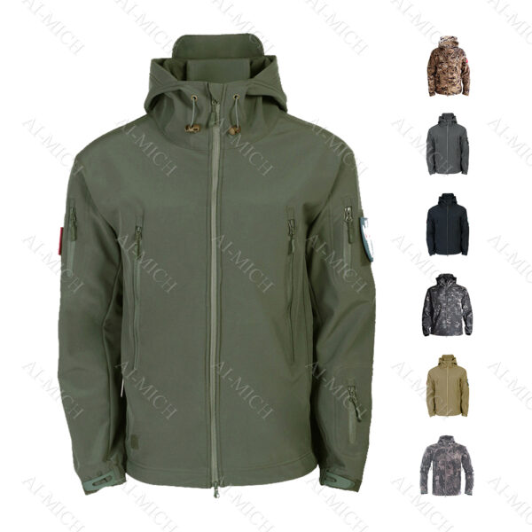 AI-MICH Fashionable Function Water Proof Multifunctional Polyester Outdoor Jacket Waterproof Adjustment Sportswear Work Clothes - Image 4