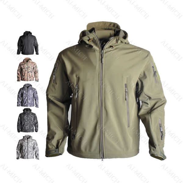 AI-MICH Fashionable Function Water Proof Set Jacket Customize Service Wholesale Jacket Waterproof Outdoor Jacket Lightweight Camouflage