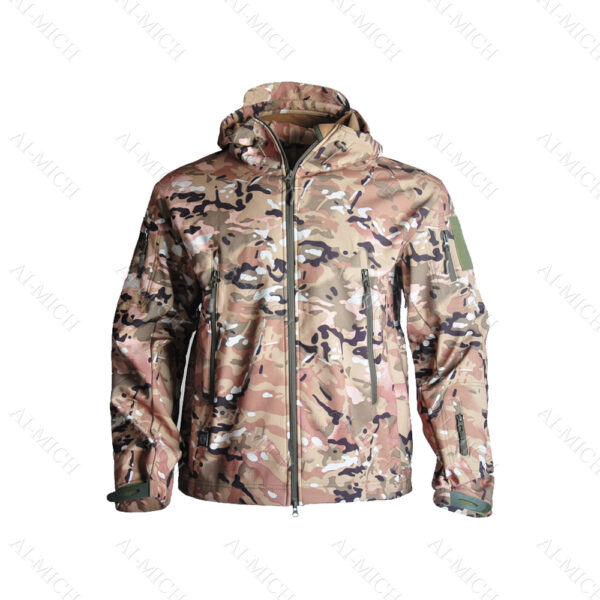 AI-MICH Fashionable Function Water Proof Set Jacket Customize Service Wholesale Jacket Waterproof Outdoor Jacket Lightweight Camouflage - Image 7