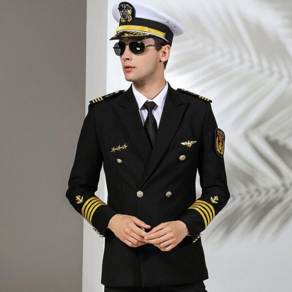 AI-MICH Airline Pilot's Uniform Suit Captain Less Empty Coat Man Annual Meeting Dress Customization Wholesale Unique - Image 6