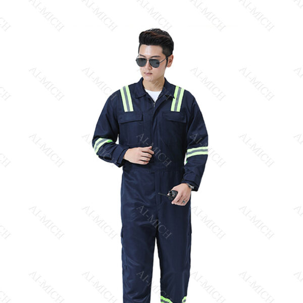 AI-MICH Cotton Custom Made Abrasion Security Uniform Maintenance Staff Embroidery Work Clothes Factory Durable Waterproof - Image 2