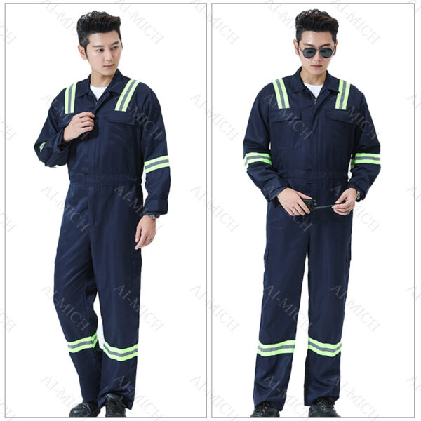 AI-MICH Cotton Custom Made Abrasion Security Uniform Maintenance Staff Embroidery Work Clothes Factory Durable Waterproof - Image 3