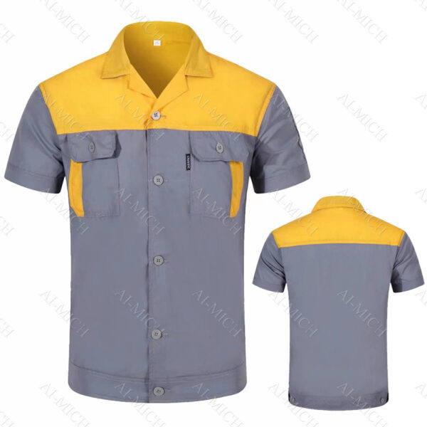 AI-MICH Spring And Autumn Long Sleeve Reflective Work Clothes Set Factory Workshop Work Labor Protection Uniform Guard - Image 3