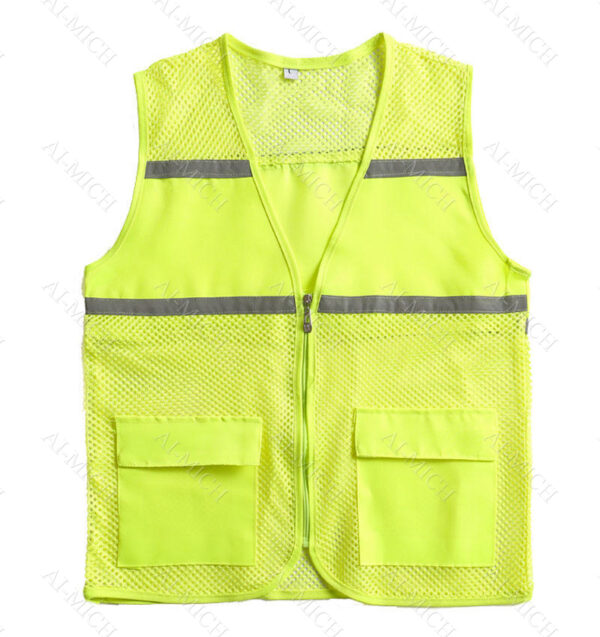 AI-MICH Custom Logo Hot Melt Pressed Reflective Vest Traffic Safety Clothing Printed Wear-resistant Wholesale Doorman Uniform (Copy) - Image 4